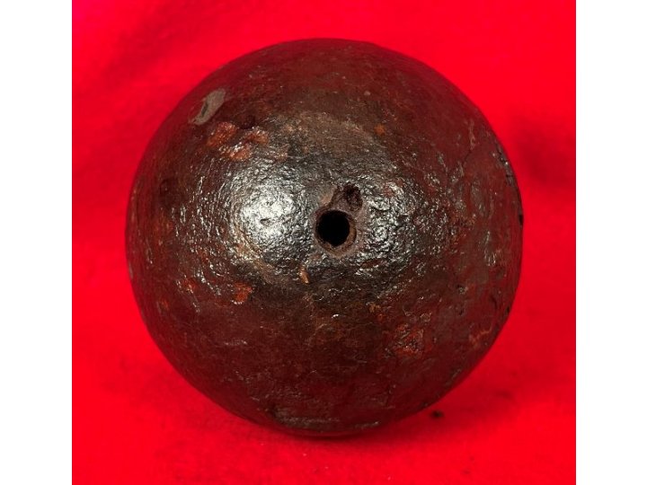 Federal 6-Pounder Case-Shot Shell with Unpunched Bormann Time Fuze