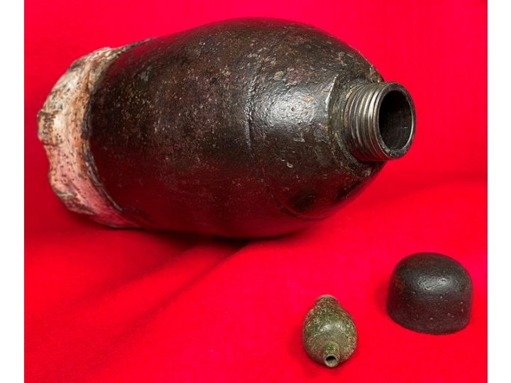 British 3.5-inch 1861 Britten Segmented Case-Shot - Rarity 9+