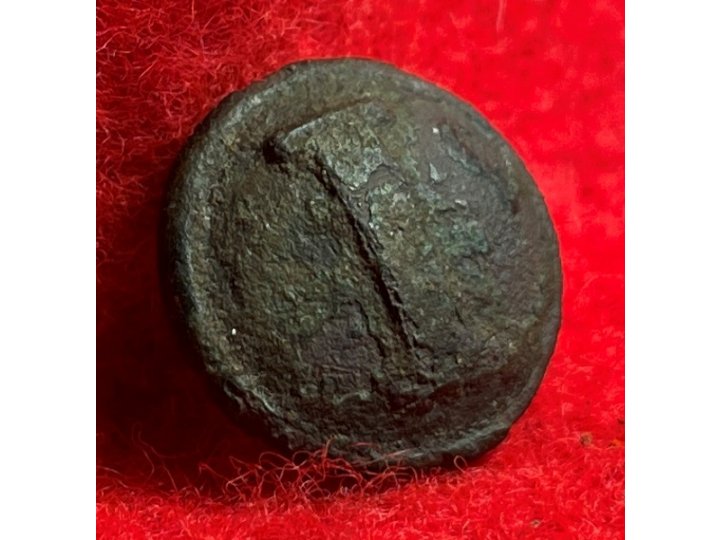 Confederate Infantry Button - Lined "I" - 16mm