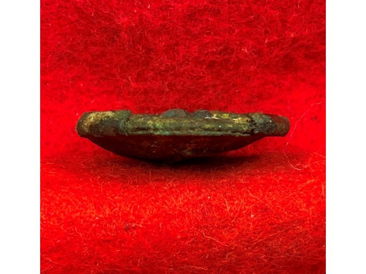 Confederate Infantry Coat Button - Stippled "I" - Repaired