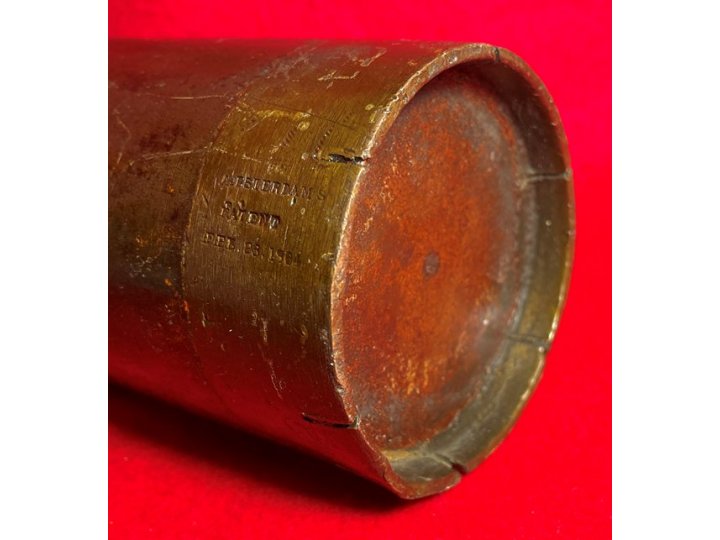 Federal 3-inch Absterdam Shell with Patent Date & Initials