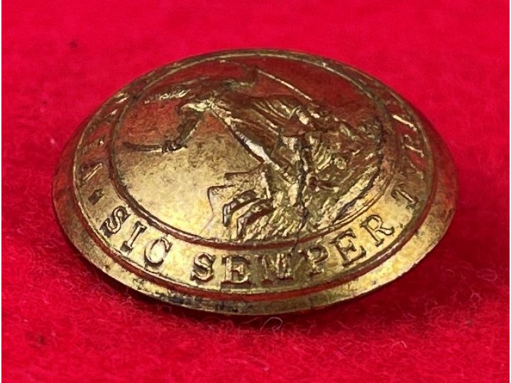 Pre-Civil War Virginia Militia Coat Button - "Soup Bowl" - Rare Non-Excavated