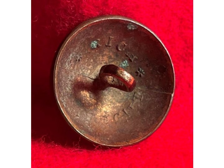 Pre-Civil War Virginia Militia Coat Button - "Soup Bowl" - Rare Non-Excavated
