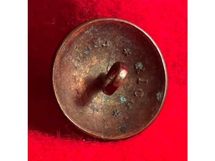 Pre-Civil War Virginia Militia Coat Button - "Soup Bowl" - Rare Non-Excavated