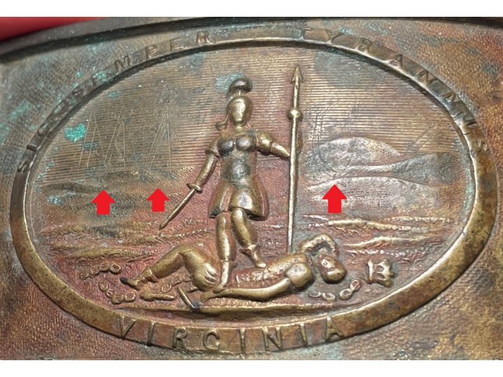 Virginia Sword Belt Buckle