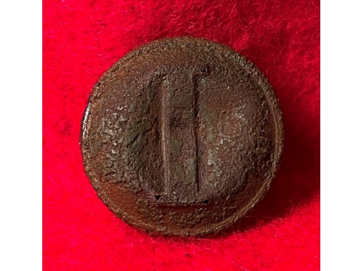 Confederate Infantry Coat Button - Lined I
