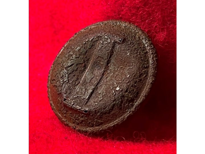 Confederate Infantry Coat Button - Lined I