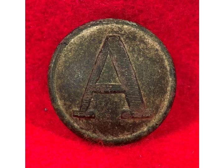 Confederate Artillery Coat Button - Lined A