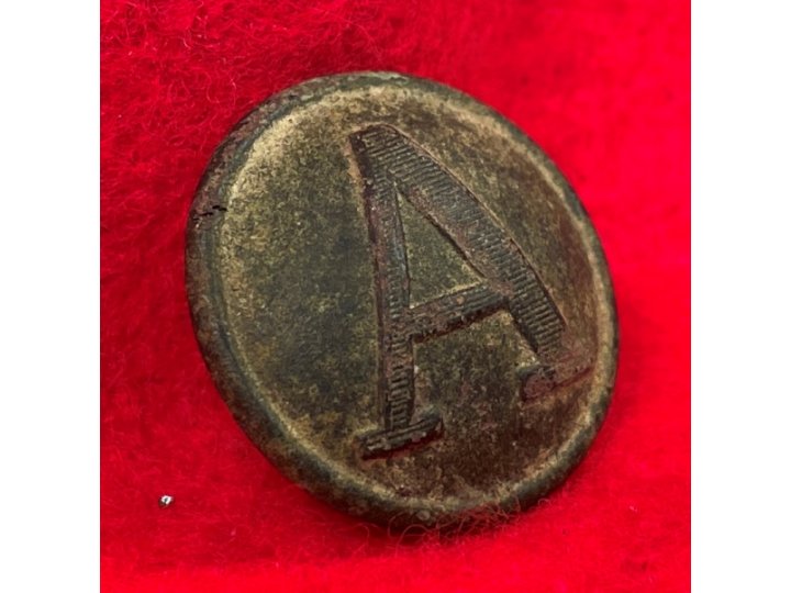 Confederate Artillery Coat Button - Lined A