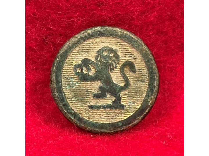 Brass "Lion" Cuff Button