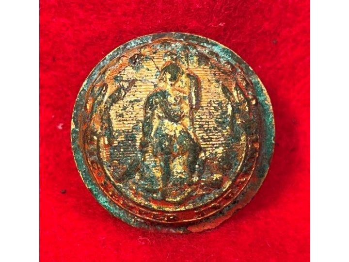 Virginia State Seal Staff Coat Button - Front Only