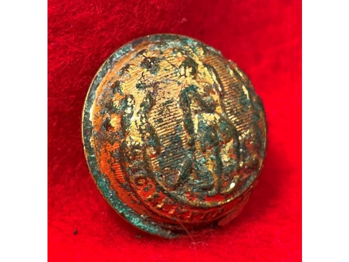 Virginia State Seal Staff Coat Button - Front Only