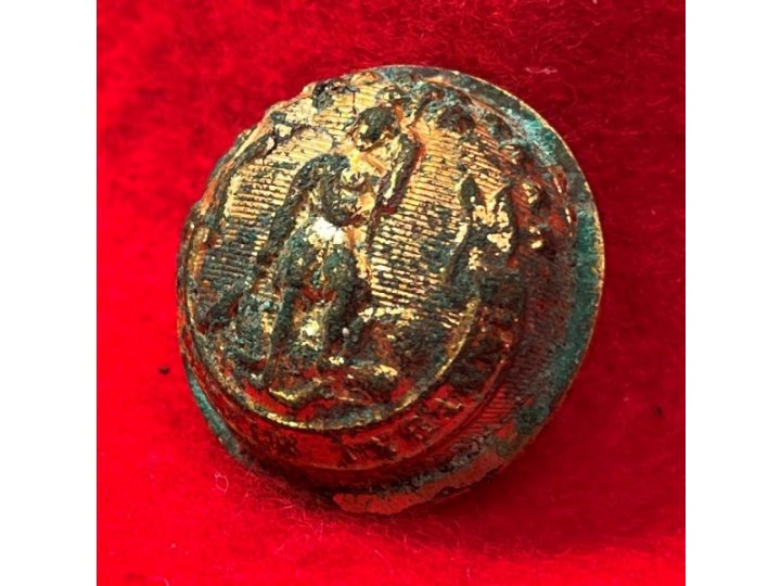 Virginia State Seal Staff Coat Button - Front Only