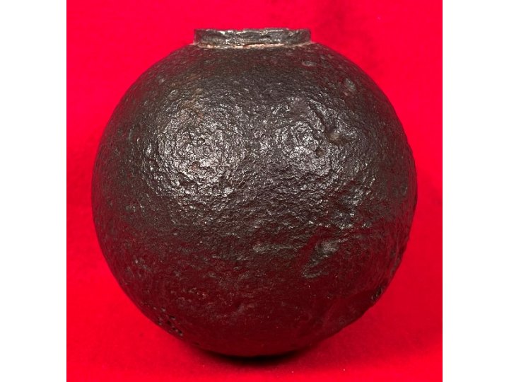 Confederate 12-Pounder Shell with Reamed Bormann Time Fuze