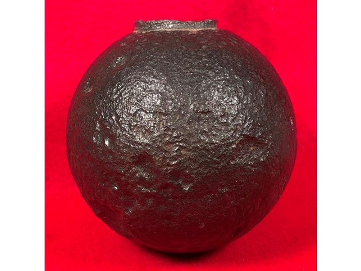 Confederate 12-Pounder Shell with Reamed Bormann Time Fuze