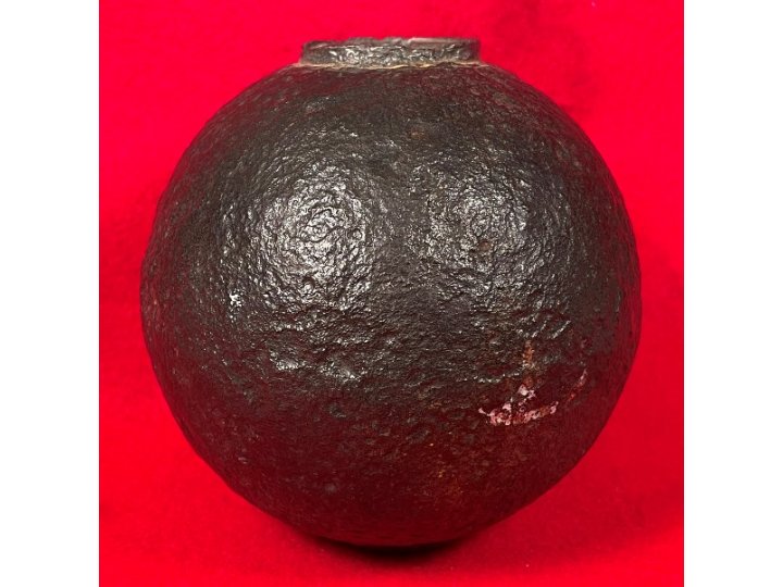 Confederate 12-Pounder Shell with Reamed Bormann Time Fuze