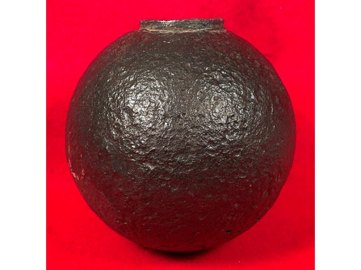 Confederate 12-Pounder Shell with Reamed Bormann Time Fuze