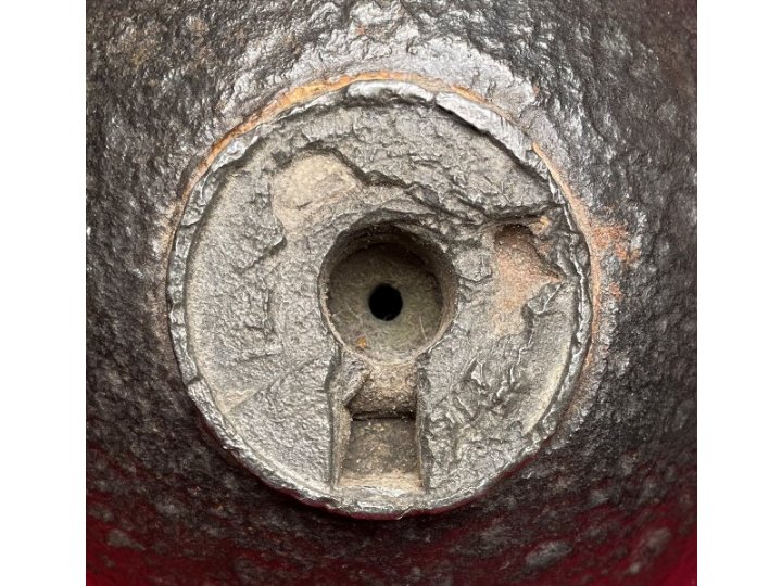 Confederate 12-Pounder Shell with Reamed Bormann Time Fuze