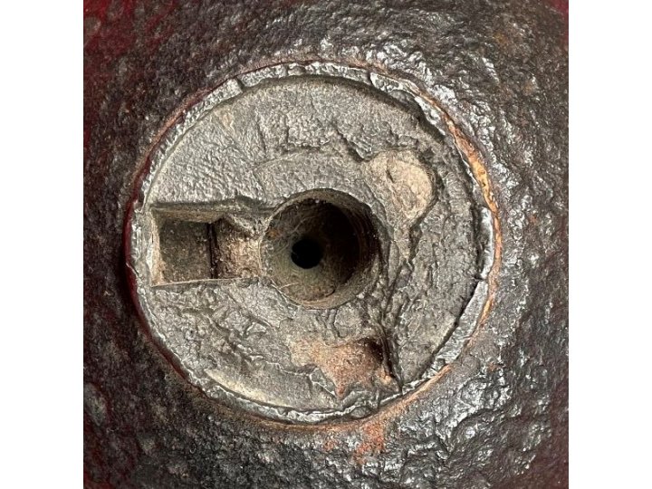 Confederate 12-Pounder Shell with Reamed Bormann Time Fuze