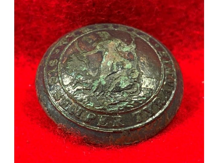 Virginia State Seal Coat Button - "Soup Bowl"
