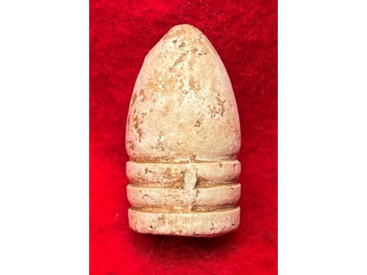 Excavated .58 Caliber Three Ring "US" Base Bullet