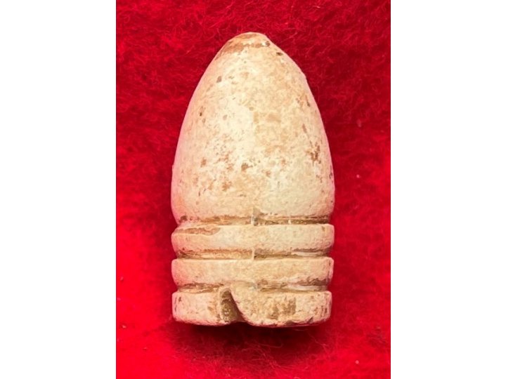 Excavated .58 Caliber Three Ring "US" Base Bullet