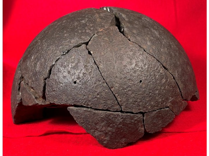 Reconstructed 9-Inch Mortar Shell with US Naval Fuze Dated 1862