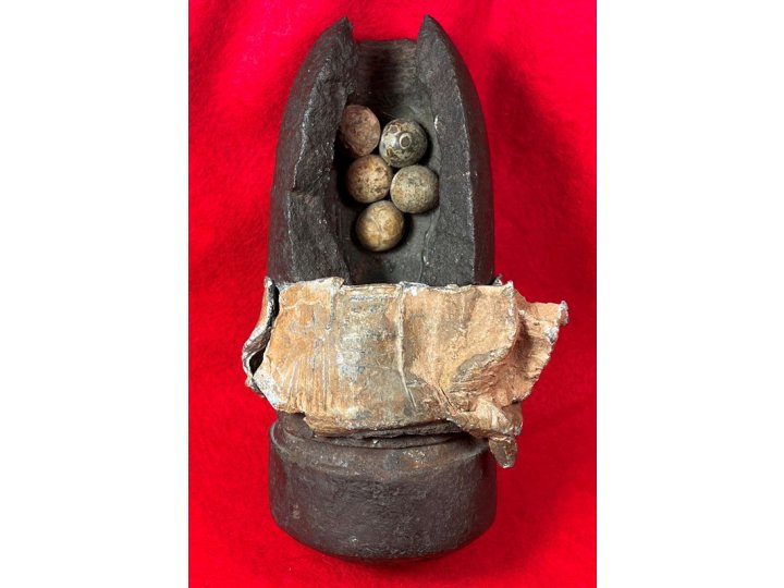 Federal 3-inch Type I Hotchkiss Shell Re-Assembled Ground Burst