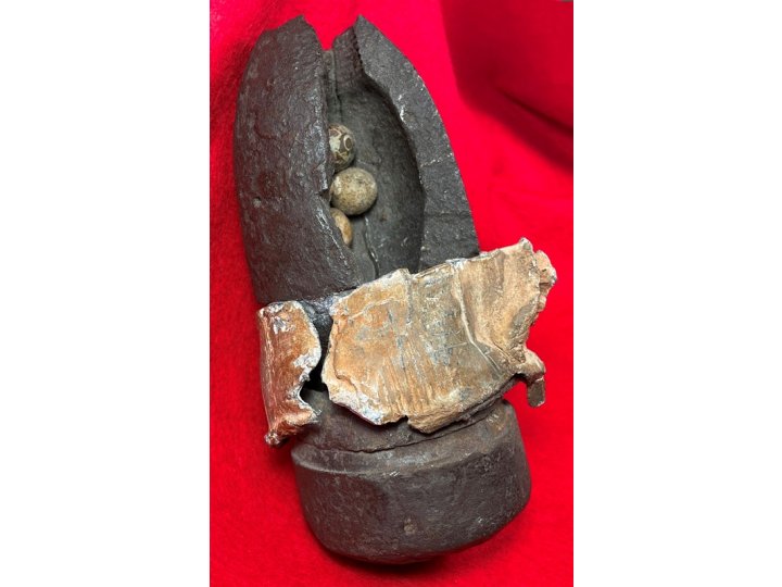 Federal 3-inch Type I Hotchkiss Shell Re-Assembled Ground Burst