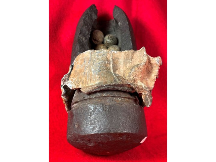 Federal 3-inch Type I Hotchkiss Shell Re-Assembled Ground Burst