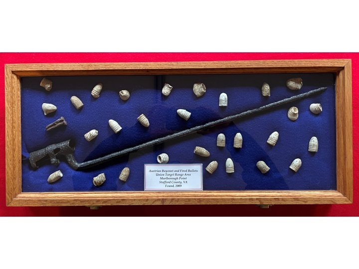Austrian Bayonet & Bullet Display - Marlborough Point - Trimmer Collection