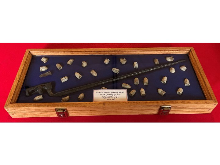 Austrian Bayonet & Bullet Display - Marlborough Point - Trimmer Collection