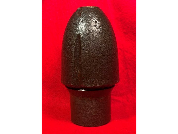 Federal 3 Inch Type II Hotchkiss Common Shell Nose Section with Brass Fuze Adaptor