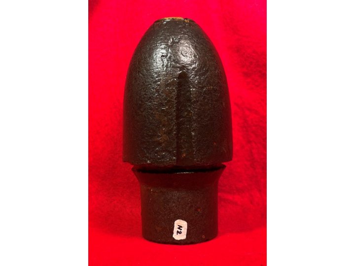 Federal 3 Inch Type II Hotchkiss Common Shell Nose Section with Brass Fuze Adaptor