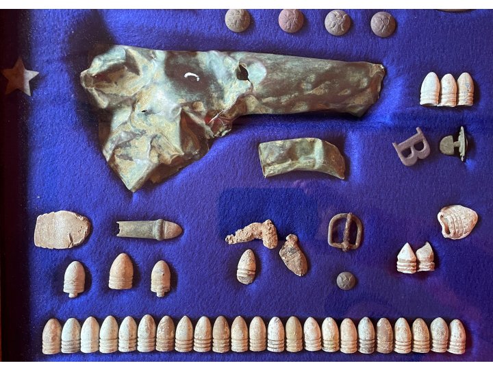 Large Civil War Relic Display - Aquia Landing, VA - Trimmer Collection