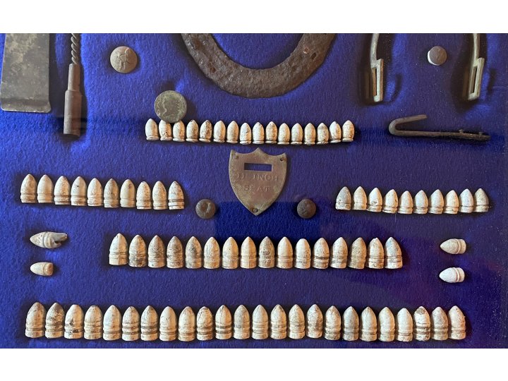 Large Civil War Relic Display - Aquia Landing, VA - Trimmer Collection