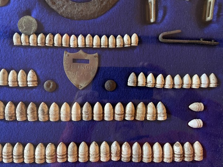 Large Civil War Relic Display - Aquia Landing, VA - Trimmer Collection