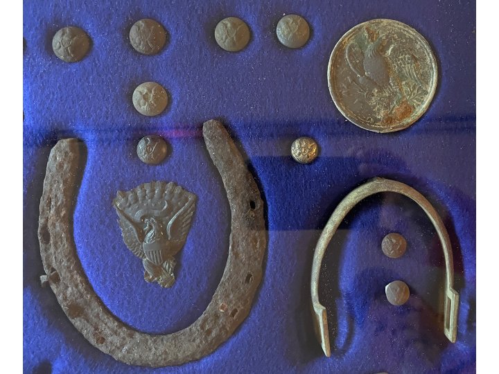 Large Civil War Relic Display - Aquia Landing, VA - Trimmer Collection