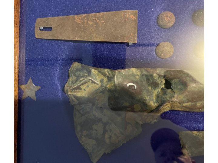 Large Civil War Relic Display - Aquia Landing, VA - Trimmer Collection