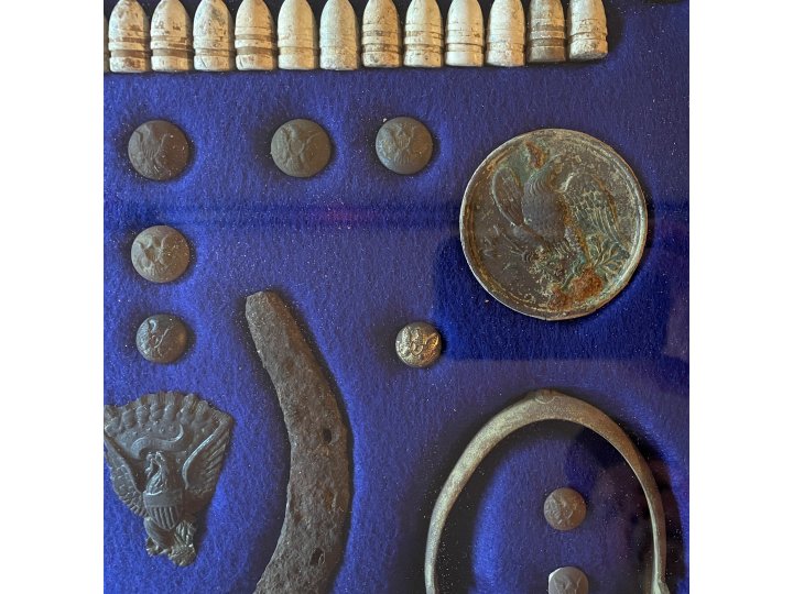 Large Civil War Relic Display - Aquia Landing, VA - Trimmer Collection