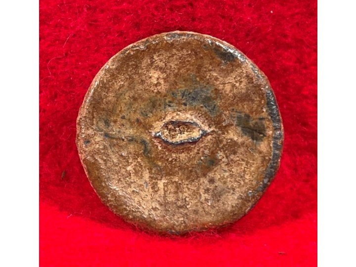 Confederate Cast Infantry Coat Button - Pewter "I"