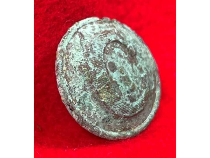 Confederate Cavalry Coat Button - Lined "C"