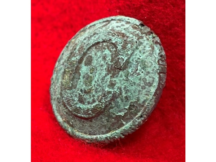 Confederate Cavalry Coat Button - Lined "C"