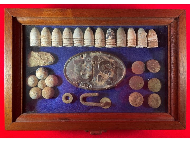 Stafford County, VA - Relic Display - Trimmer Collection - Bayonet Stabbed Buckle