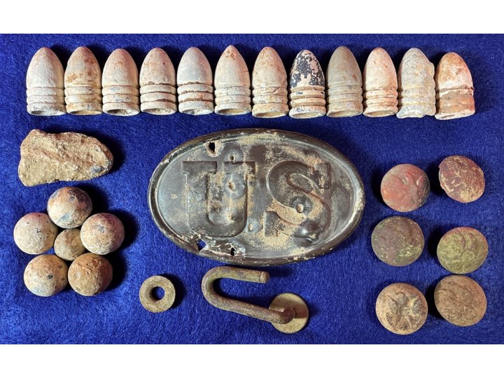 Stafford County, VA - Relic Display - Trimmer Collection - Bayonet Stabbed Buckle