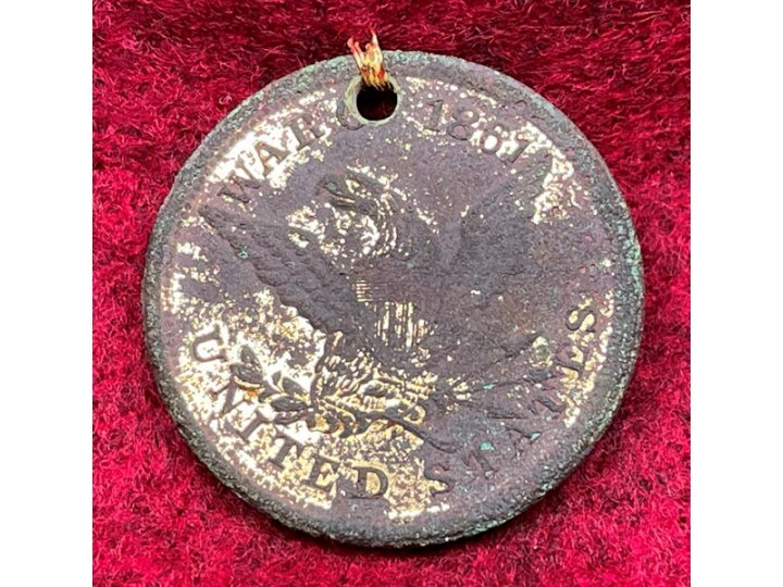 War of 1861 ID Tag - Albert J. Hill - Cavalryman