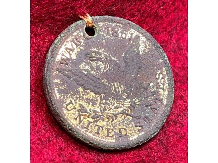 War of 1861 ID Tag - Albert J. Hill - Cavalryman
