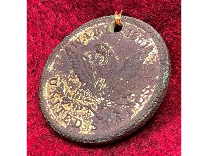 War of 1861 ID Tag - Albert J. Hill - Cavalryman