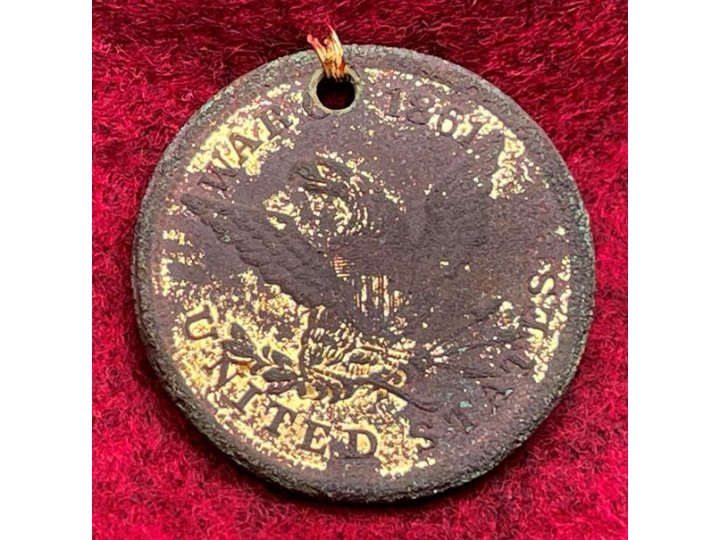War of 1861 ID Tag - Albert J. Hill - Cavalryman