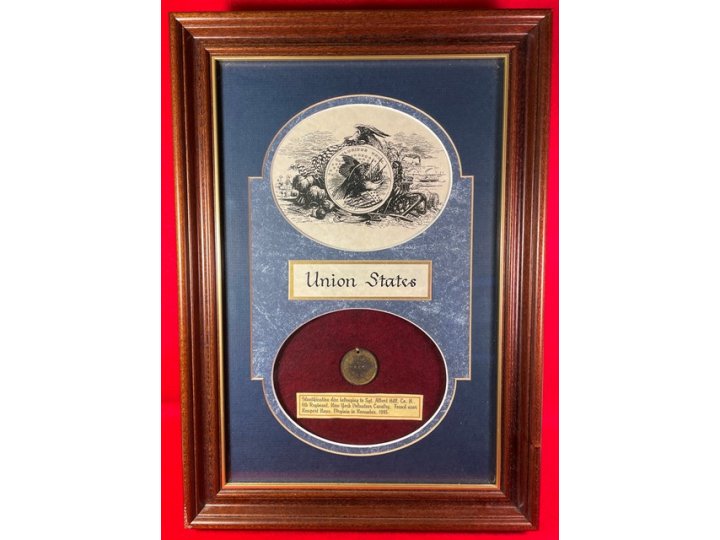 War of 1861 ID Tag - Albert J. Hill - Cavalryman